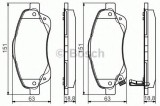 Set placute frana,frana disc TOYOTA COROLLA Verso (ZER, ZZE12, R1) (2004 - 2009) BOSCH 0 986 495 083