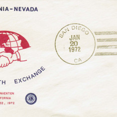 Plic LIONS CLUB, California-Nevada, 20 Ianuarie 1972