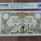 REPRODUCERE pe hartie cu filigran si fire UV proiect bancnota 1000 lei 1934