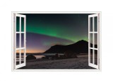 Autocolant decorativ, Fereastra, Multicolor, 83 cm, 692STC, natura si peisaje, Oem