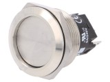 Comutator Anti-Vandalism EAO SPDT 3A 240V Rotund Montaj &amp;Oslash;22mm IP67/IP65 Fara Iluminare