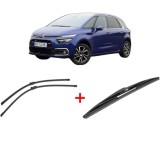 Cumpara ieftin Set 3 stergatoare CITROEN C4 PICASSO II 2013 - 2018, pentru parbriz si luneta, Bosch Twin
