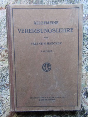 Allgemeine Vererbungslehre - Valentin Haecker foto