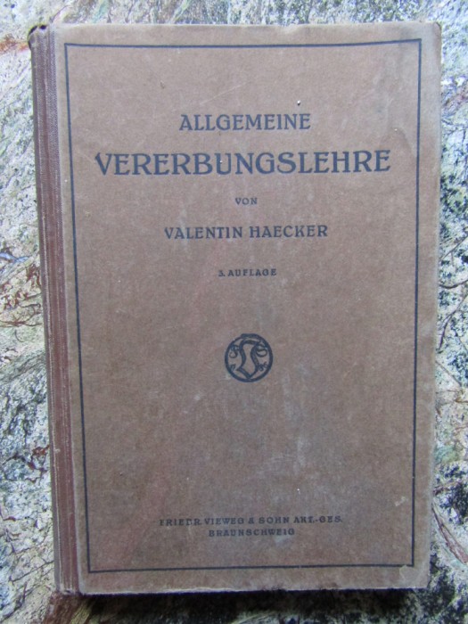 Allgemeine Vererbungslehre - Valentin Haecker