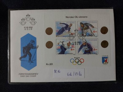 Norvegia 1991 - FDC - Sport foto