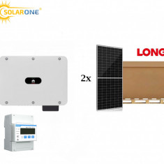 Kit sistem fotovoltaic 30 kW, invertor trifazat Huawei si 2 paleti cu panouri fotovoltaice Longi 545W
