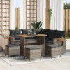 VidaXL Set de canapele pentru grădină 9 pcs Gri 110 x 55 x 71 cm 3363183