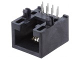 Soclu RJ45 Cat 5e Neecranat Aurit Profil Jos THT, MOLEX