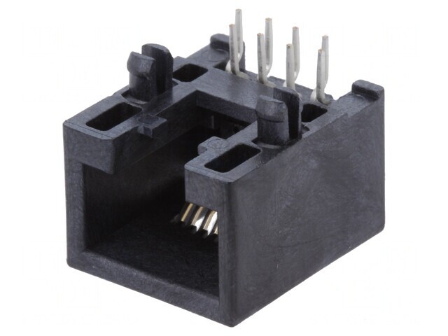 Soclu RJ45 Cat 5e Neecranat Aurit Profil Jos THT