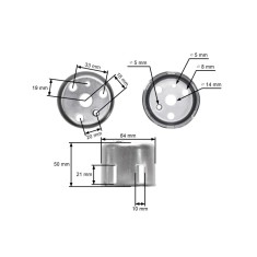 Oala demaror compatibil HONDA GX 160 / motoare chinezesti (model 2)