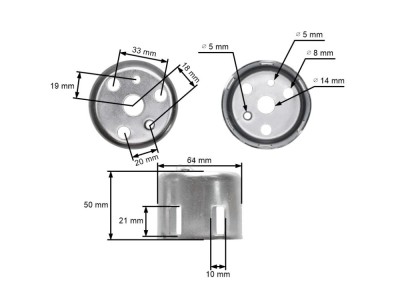 Oala demaror compatibil HONDA GX 160 / motoare chinezesti (model 2) foto