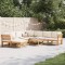 Gossi set mobilier gradina cu perne, 9 piese, lemn masiv acacia
