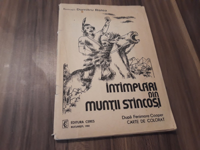 INTIMPLARI DIN MUNTII STINCOSI CARTE DE COLORAT EDITURA CERES 1984