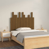 Tablie de pat de perete, maro miere 95,5x3x80 cm lemn masiv pin GartenMobel Dekor, vidaXL