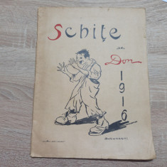 Schite, I. Don, 1916 * ALBUM CARICATURI, TIRAJ MIC