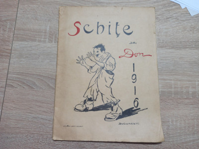 Schite, I. Don, 1916 * ALBUM CARICATURI, TIRAJ MIC foto