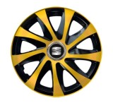 Cumpara ieftin Set 4 capace roti Drift extra gold R15 pentru gama auto Seat