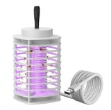 Lampa Anti-Insecte Cu Lumina UV, Incarcare USB, Silentios Si Fara Radiatii, Indeparteaza Insectele Eficient, 13 x 8 cm 5V,Alb