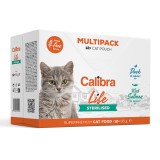 Hrana umeda pentru pisici Calibra, Cat Life Pouch, Sterilised, Multipack, 12 x 85 g