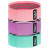 Set 3 benzi elastica Rebel Active, material textil, rezistenta maxima 55 kg