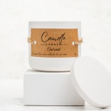 Lumanare parfumata handmade din ceara naturala de soia 100%, aroma Oud arabic, Recipient ceramic, 150 g