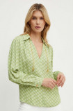 Elisabetta Franchi bluza femei, culoarea verde, modelator, CAS3041E2 NORBLIN