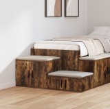 Dulap de depozitare vidaXL, Stejar afumat, 108x41x40 cm, Lemn compozit