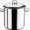 Oala inox cu capac, Arian, 21 Litri, fund dublu, 30 CM
