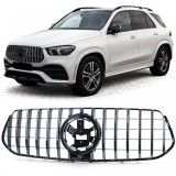 Grila sport neagra lucioasa cu crom pentru Mercedes GLE V167 Coupe C167 18-23 Performance AutoTuning