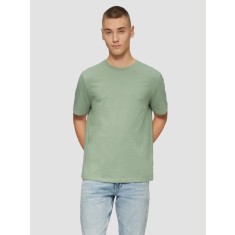 Tricou cu maneca scurta, barbati, la baza gatului, croiala Regular Fit, Verde pudrat, 2XL