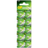 Baterie GP Batteries, butoni (AG4/LR66) 1.5V alcalina, blister 10 buc. &quot;GP177F-2C10&quot; &quot;GPPBA177F004&quot; (timbru verde 0.1 lei)
