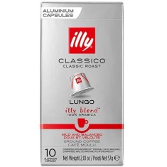 Cafea capsule, Illy Lungo Classico, compatibile Nespresso, 10 buc, 57 g