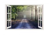 Autocolant decorativ, Fereastra, Multicolor, 83 cm, 517STC, natura si peisaje, Oem