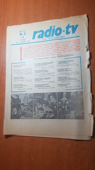 revista radio-tv saptamana 21-27 februarie 1982