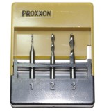 Proxxon 27116 - Set freze tungsten 1-3 mm tija 3 mm 3 bucati