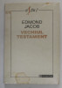 VECHIUL TESTAMENT de EDMOND JACOB , TRADUCERE de CRISTIAN PREDA , 1993