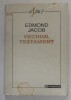 VECHIUL TESTAMENT de EDMOND JACOB , TRADUCERE de CRISTIAN PREDA , 1993