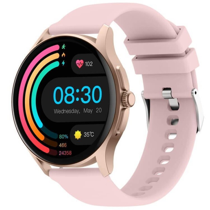 SMARTECH SmartWatch cu senzor Glucometru, EKG, Variabilitatea Ritmului Cardiac, Tensiune arteriala, Nivel Oxigen, Apel Bluetooth, Nivel stres, Ciclu m