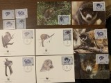 Comore - serie 4 timbre MNH, 4 FDC, 4 maxime, fauna wwf