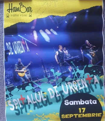Afis concert Dan Helciug si Spitalul de urgenta, autograf Dan Helciug, 2022 foto