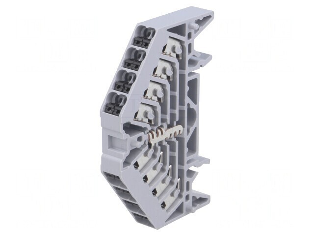 Conector Șină 1.5mm&sup2; 16 Borne Gri TS35 x 7.5