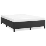 Cumpara ieftin Cadru de pat fara saltea, negru, 140x200 cm, piele ecologica
