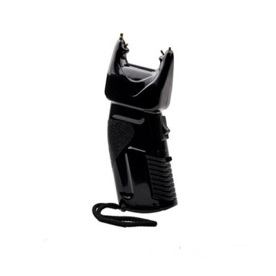 Electrosoc cu spray lacrimogen 2 in 1, IdeallStore&amp;reg;, 200.000 V, Negru foto