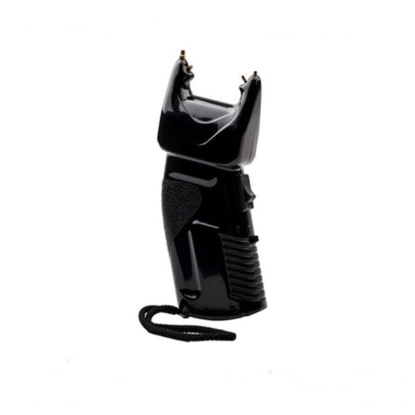 Electrosoc cu spray lacrimogen 2 in 1, IdeallStore&reg;, 200.000 V, Negru