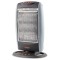 Radiator cu halogen Zass, 1200 W, 3 trepte, maner integrat, Gri/Negru