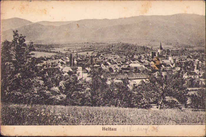CP636N Cisnădie/Heltau, carte poștală, circulată Gherla