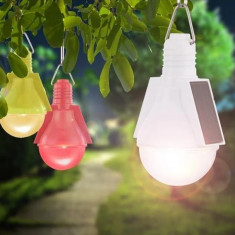 Set 4 bucati lampa decorativa din plastic pentru agatat, LED Solar foto