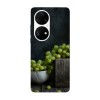 Husa compatibila cu Huawei P50 model Bowl of grapes, Silicon, TPU, Viceversa, Transparent, Carcasa
