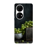 Husa compatibila cu Huawei Mate 40 model Bowl of grapes, Silicon, TPU, Viceversa, Transparent, Carcasa