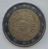 Moneda Austria - 2 Euro 2012 - 10 ani Euro